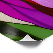 NEO FLORAL KLEURRIJK ABSTRACT PERFECT POSTER (Hoek)