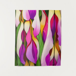 NEO FLORAL KLEURRIJK ABSTRACT WANDKLEED