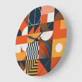 Neo geo:  abstracte compositie grote klok (Hoek)