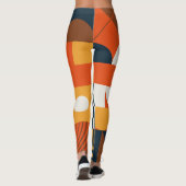 Neo geo: abstracte compositie leggings (Achterkant)