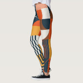 Neo geo: abstracte compositie leggings (Links)