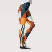 Neo geo: abstracte compositie leggings (Rechts)