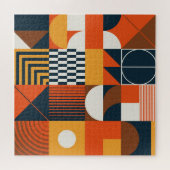 Neo geo: abstracte compositie legpuzzel (Horizontaal)