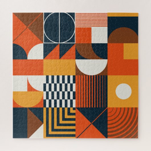 Neo geo: abstracte compositie legpuzzel (Verticaal)