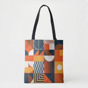 Neo geo:  abstracte compositie tote bag
