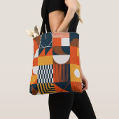 Neo geo:  abstracte compositie tote bag (Dichtbij)