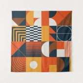 Neo geo: abstracte compositie wandkleed (Voorkant (horizontaal))