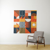 Neo geo: abstracte compositie wandkleed (In situ)