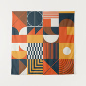 Neo geo: abstracte compositie wandkleed (Voorkant)