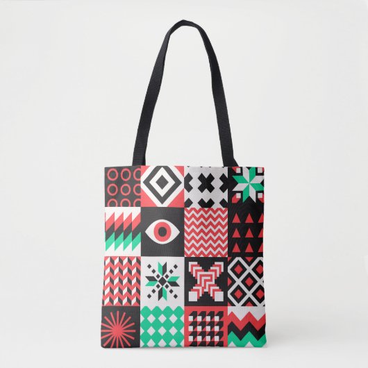 NEO GEO. grafisch ontwerp van het geometriepatroon Tote Bag (Voorkant)