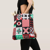NEO GEO. grafisch ontwerp van het geometriepatroon Tote Bag (Dichtbij)