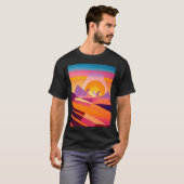 NEO GEO ZONSONDERGANG LANDSCHAP T-SHIRT (Voorkant volledig)