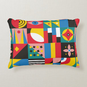 Neo Geometric Illustration. Geometrische vormen en Accent Kussen