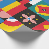 Neo Geometric Illustration. Geometrische vormen en Cadeaupapier (Hoek)