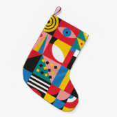 Neo Geometric Illustration. Geometrische vormen en Kleine Kerstsok (Voorkant (Hangend))