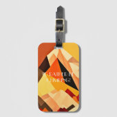 NEO - Geometrisch BOHO-landschap Bagagelabel (Voorkant (verticaal))