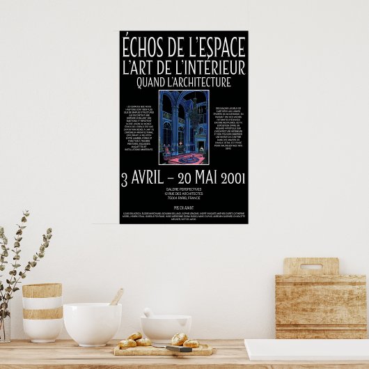 Neo-Gothic Interior Art Print 2001 French Gallery (Keuken)
