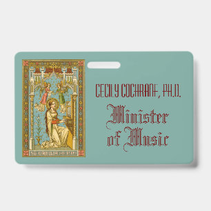 Neo-gotische Romeinse Cecilia (BNG 02) Badge