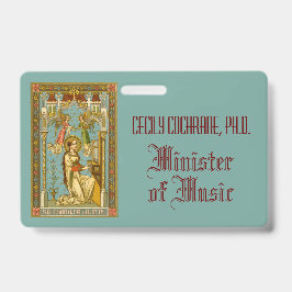 Neo-gotische Romeinse Cecilia (BNG 02) Badge