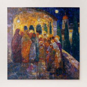 Neo-impressionisme Nachtstad Legpuzzel