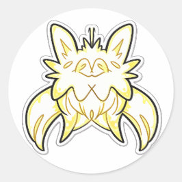 Neo-Kageko Dawn Guardian Fantasy Wezenssticker Ronde Sticker