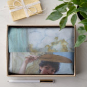 Neo-klassieke vrouwelijk homward-weefselkrant tissuepapier (Geschenk)