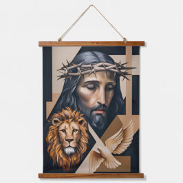 Neo-kubistische elegantie als eerbetoon aan wandta hangend wandkleed