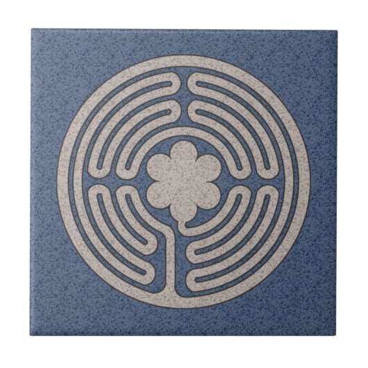 Neo-Medieval Labyrinth Tile Tegeltje (Voorkant)