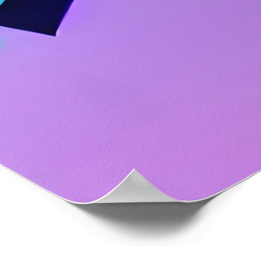 Neo-Memphis Design Ken Gage Retrowave Fine Art Poster (Hoek)