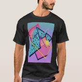 Neo-Memphis Design Ken Gage Retrowave Fine Art T-shirt (Voorkant)