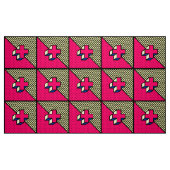 Neo-Memphis Patch Pattern - Cross/Plus-teken Stof (Fat Quarter)