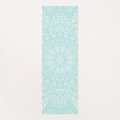 Neo Mint Beauful Mandala Personalized Boho Yogamat (Voorkant)