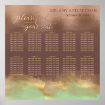 Neo mint cinnamon roos goud folie waterverf