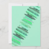 Neo Mint Glitter Nail Polish Spa Dag Verjaardag Kaart (Achterkant)