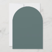Neo Mint Groene Typografie Herfst Bruiloft Kaart (Achterkant)