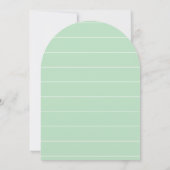 Neo Mint Minimalist Typography Wedding Kaart (Achterkant)