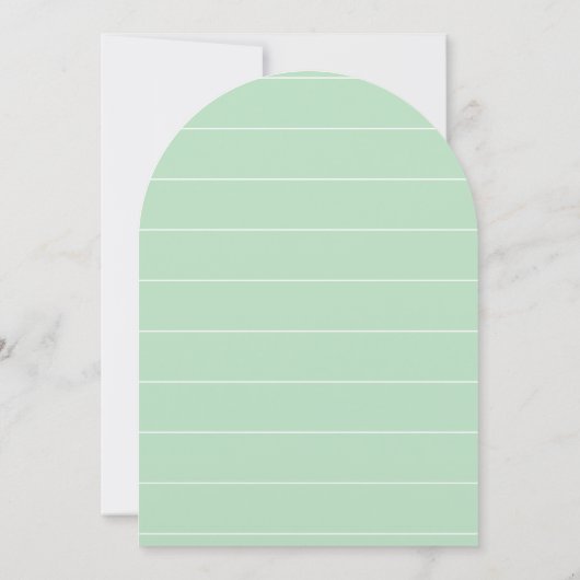 Neo Mint Minimalist Typography Wedding Kaart (Achterkant)