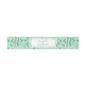 NEO MINT Persoonlijke Floral WEDDING Uitnodigingen Wikkel (Vlak)