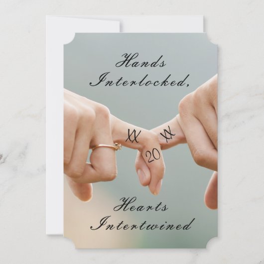 Neo-Mint Save the Date Claddagh Foto Lijst (Voorkant)