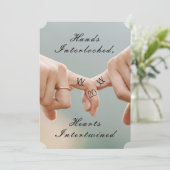 Neo-Mint Save the Date Claddagh Foto Lijst (Staand voorkant)