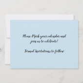 Neo Mint Vintage Bloemendessin Save the Date  Kaart (Achterkant)