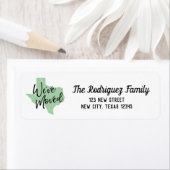 Neo Mint We hebben Texas verplaatst Etiket (Insitu)