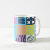Neo Modernism artwork pattern made with abstract g Koffiemok (Voorkant rechts)