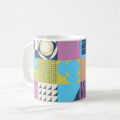 Neo Modernism artwork pattern made with abstract g Koffiemok (Voorkant links)