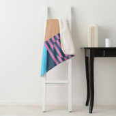 Neo Modernism artwork pattern made with abstract g Sherpa Deken (In situ)