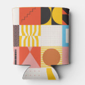 Neo Modernisme: Abstracte geometrische kunst Blikjeskoeler (Achterkant)