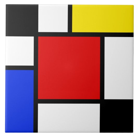 Neo-Plasticisme 2 Tegeltje (Voorkant)