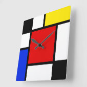 Neo-Plasticisme 2 Vierkante Klok (Hoek)
