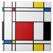Neo-Plasticisme Art Tegel Tegeltje (Voorkant)