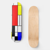 Neo-plasticisme Mondriaan stijl 1 Skateboard (Voorkant)
